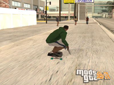 Skateboarding Mod para GTA San Andreas